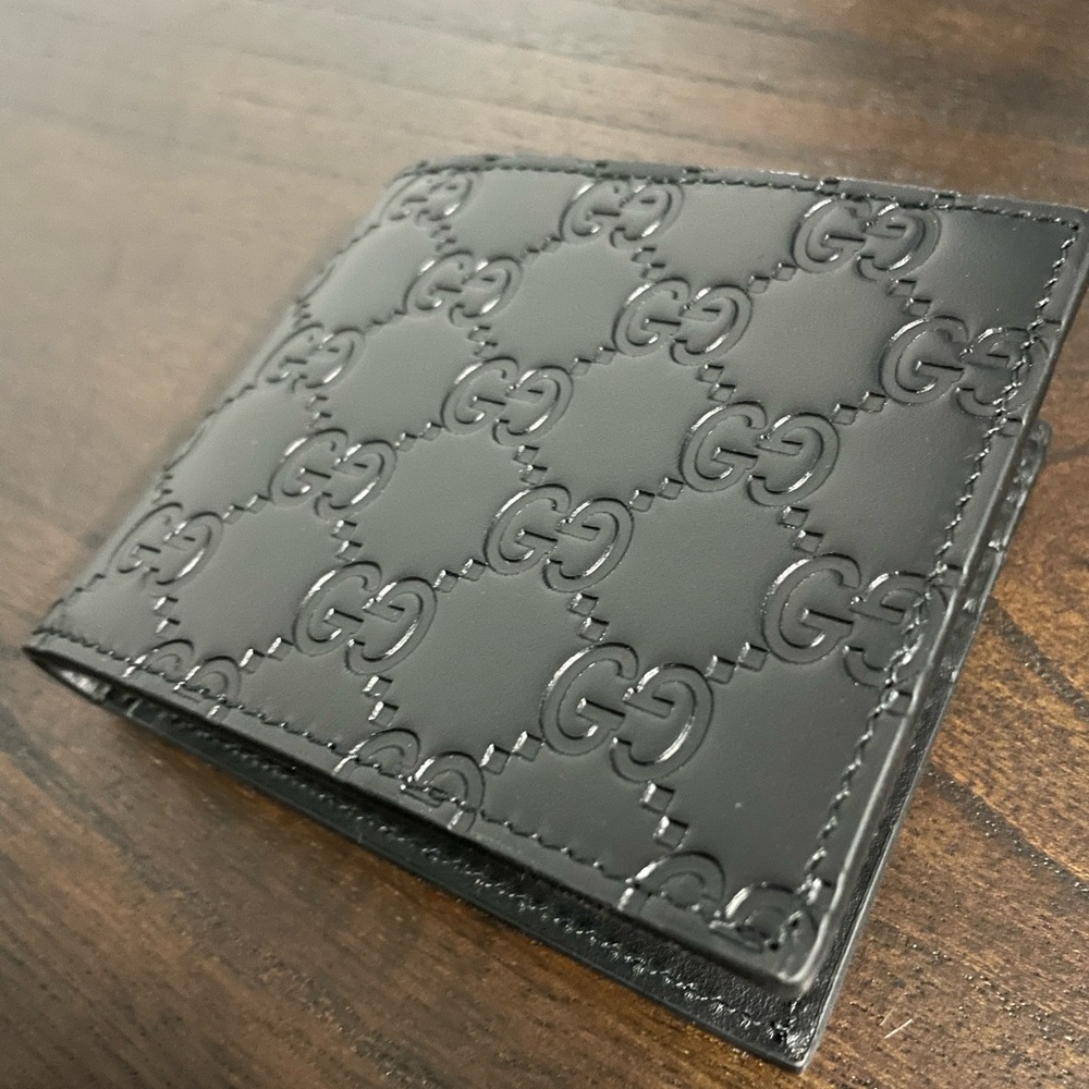 Gucci Black Embossed Leather Wallet